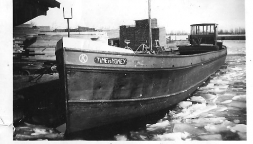 Binnenvaartschip van "opa" Theo Leek